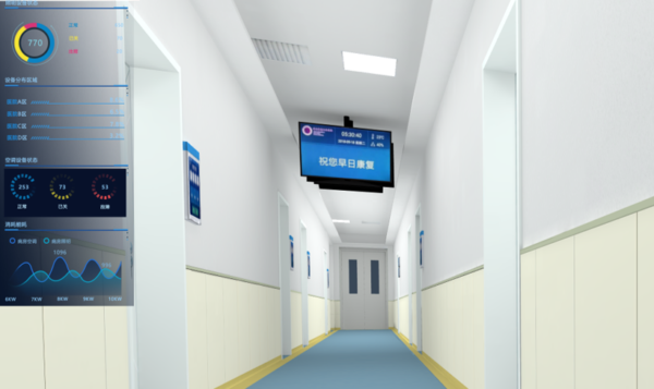 集成楼控系统（BA）实现灯光照明、空调等子系统的监控与管理。